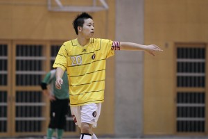 ▲キャプテンを務める杉野一徳(20)も2ゴールを記録。苦しい展開だった前半序盤から見事にチームを蘇らせた。