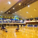 東部予選の会場は富士市立体育館。県大会出場の4枠を争って予備予選を勝ち抜いた6チームが凌ぎを削った。